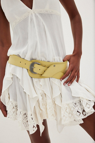Jericho Hip Belt by FP Collection at Free People in Yellow, Size: M/L