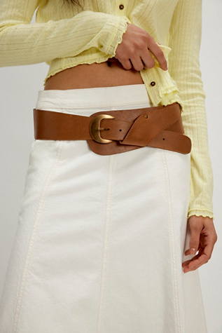 Jericho Hip Belt By FP Collection At Free People In Cognac, Size: S-M/P-M