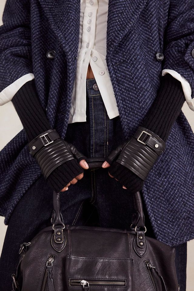 Moto Fingerless Gloves #4