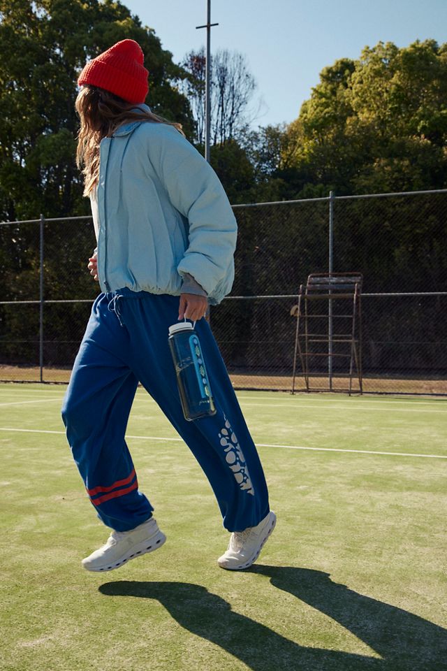 Bomber jacket with track on sale pants