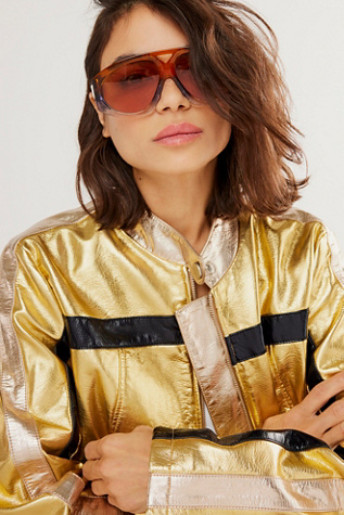 Karen Walker Marquise Aviator Sunglasses | Free People display picture 1