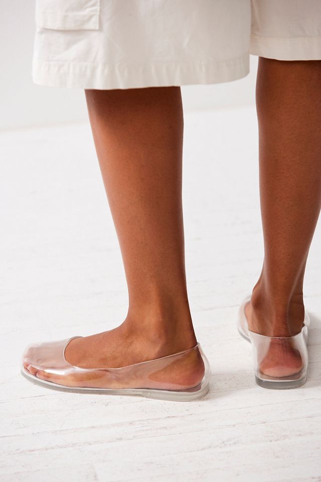 Clear ballet flats sale