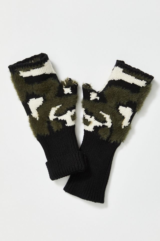 Camo Fingerless Gloves #1