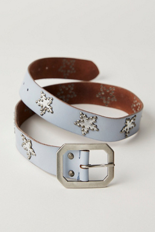 Starcrossed Studded Belt at Free People in Blue Breeze, Size: M/L