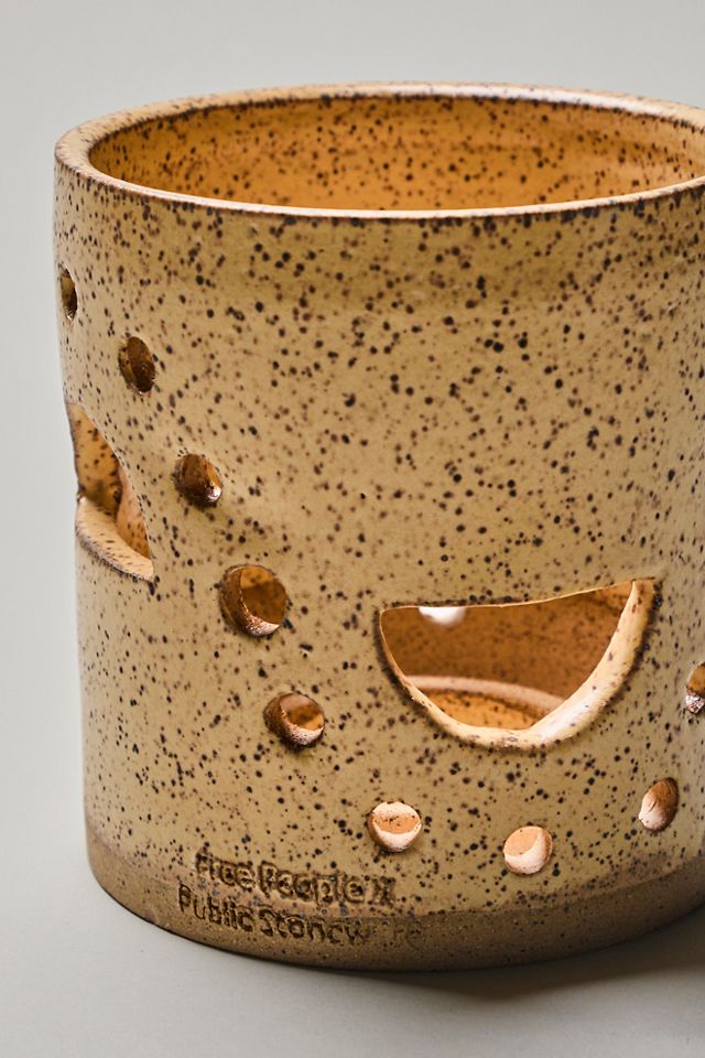Public Stoneware X FP Sun Candle Holder #2