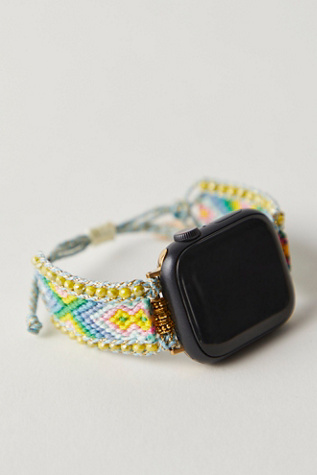 Friendship Bracelet Apple Watch Band by Cape Diablo at Free People in Springtime Bloom