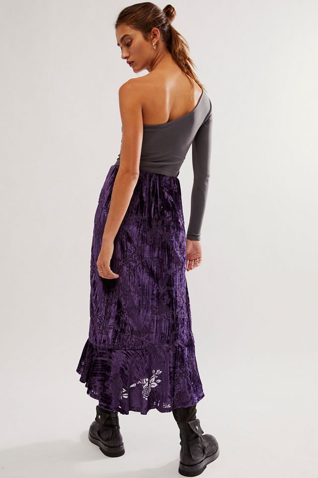 Ivy Burnout Velvet Skirt #1