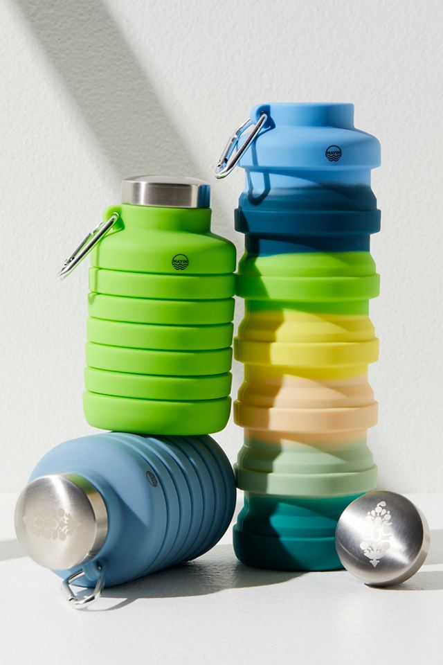 Mayim, Other, Nwtmayim Collapsible Silicone Sport Water Bottle W  Carabiner 20500 Ml
