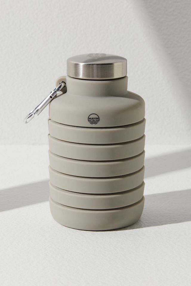 Collapsible Grey Water Bottle by Mayim