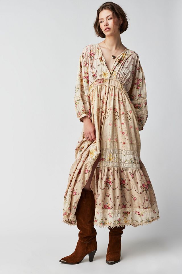 Magnolia Pearl Printed Patchwork Dress #3