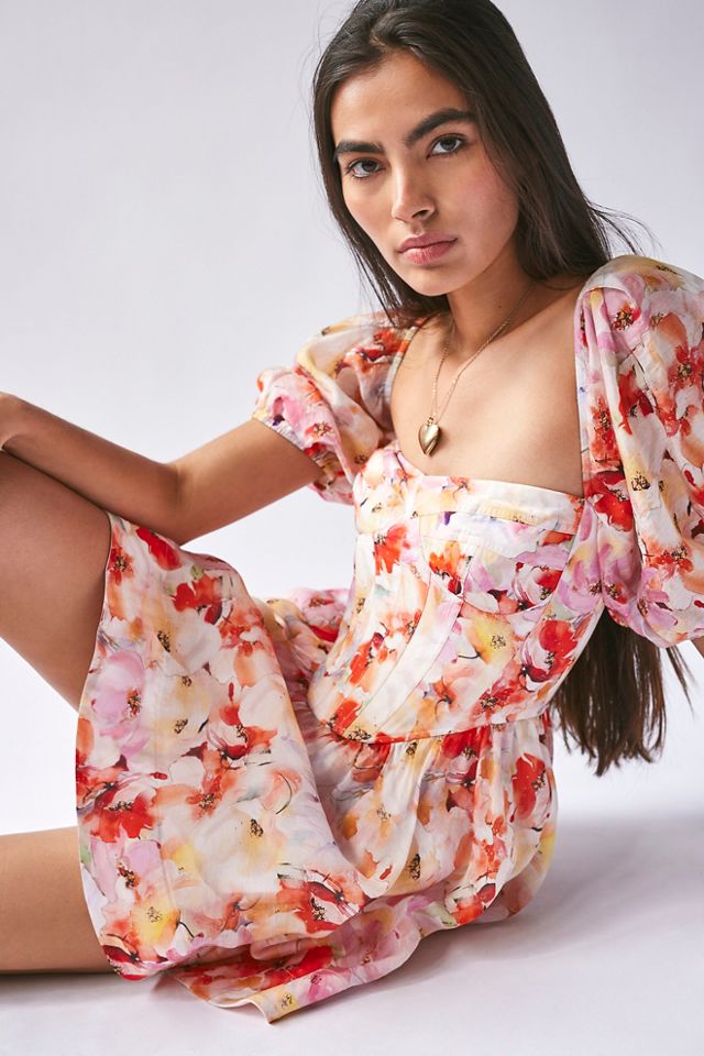 Floral Corset Mini Dress