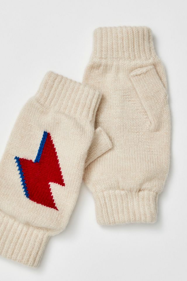 Manchettes en cachemire avec motif d'éclair #2