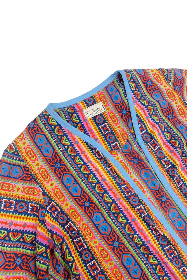 1970s Vintage Multicolored Mosaic Print Duster  Selected by BusyLady Baca & The Goods #1