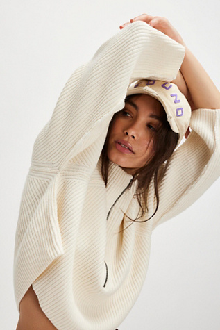 Greta Half Zip at Free People in Sugar Combo, Size: Large
