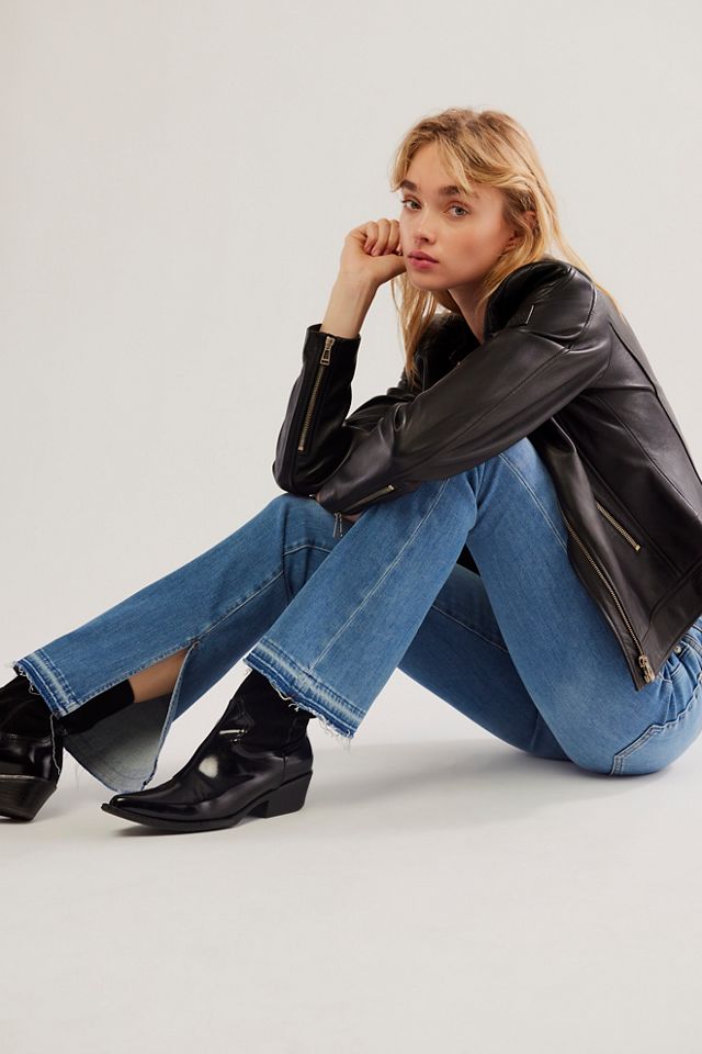 FRAME Le Mini Boot Slit Jeans | Free People