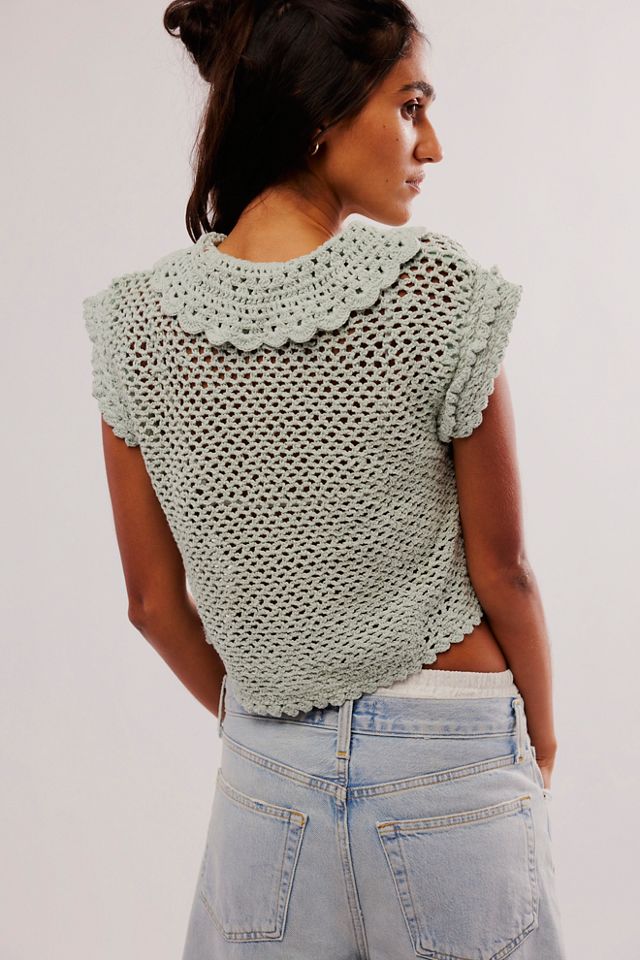 フリーピープル トップス ヘンリー・シャツ OB562892 Free People Womens Runaway Crochet Crop T Lily Crochet Top | Free People
