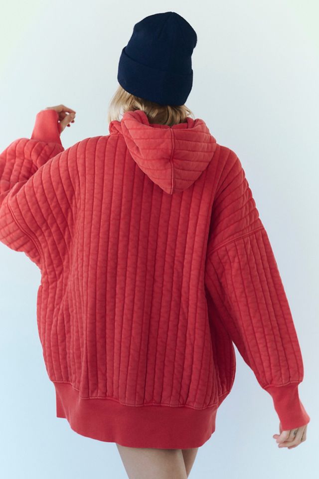 Sprint To The Finish Quilted Hoodie