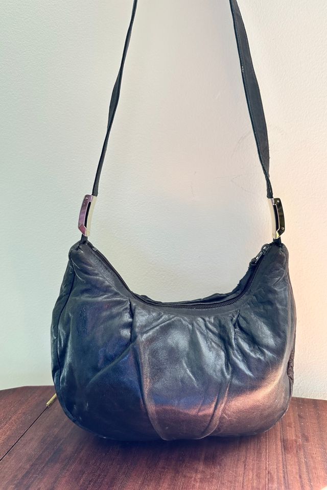 Vintage Ruth Saltz Black Leather Bag Selected by KA.TL.AK