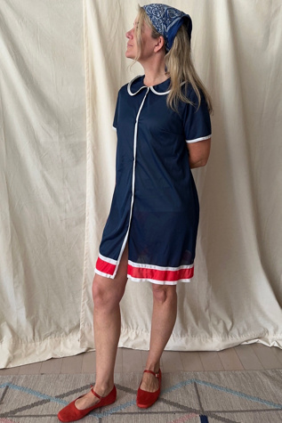 Vintage Patriotic Slip Dress Selected by KA.TL.AK