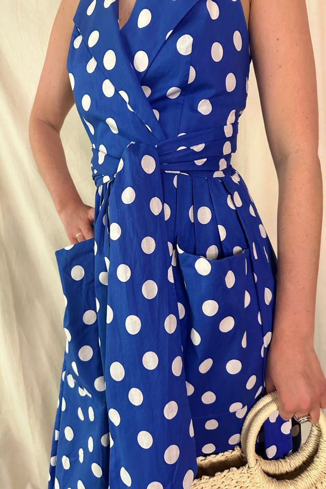 Royal Blue Polka Dot Suit