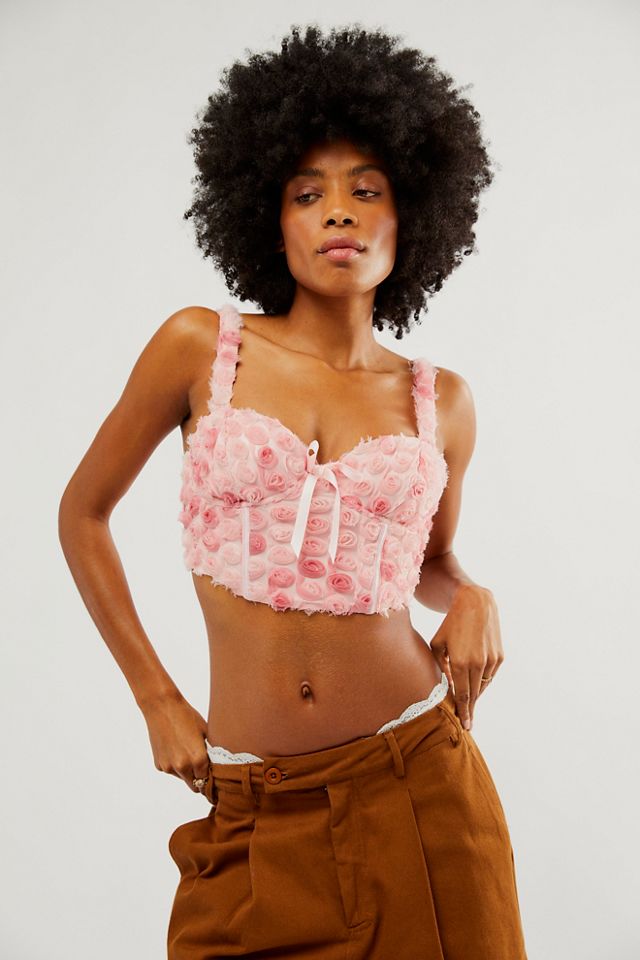 For Love & Lemons Floral Bustier Top Black Size XXS - $60 (59% Off Retail)  - From Wing