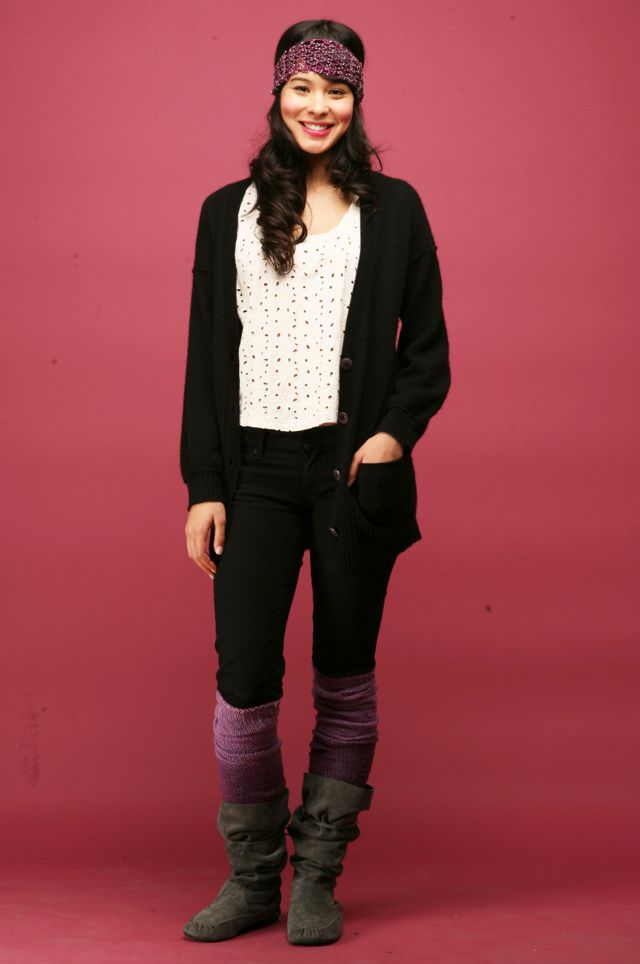 Dip-Dye Textured Over The Knee Socks #5