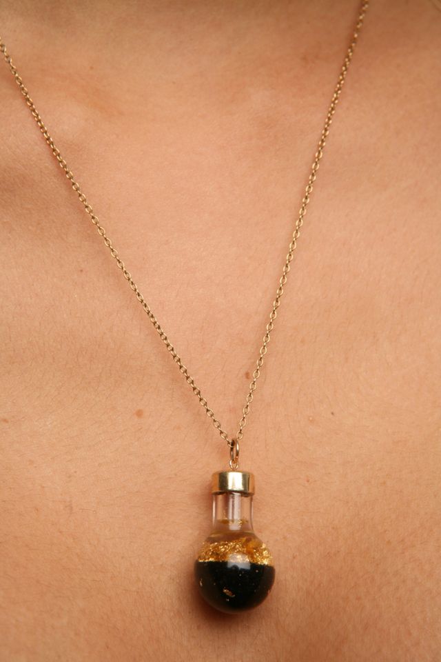 Gold Dust Bottle Necklace #4