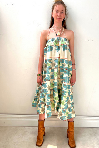 Vintage Elephant Print Dress or Skirt Selected by Anna Corinna