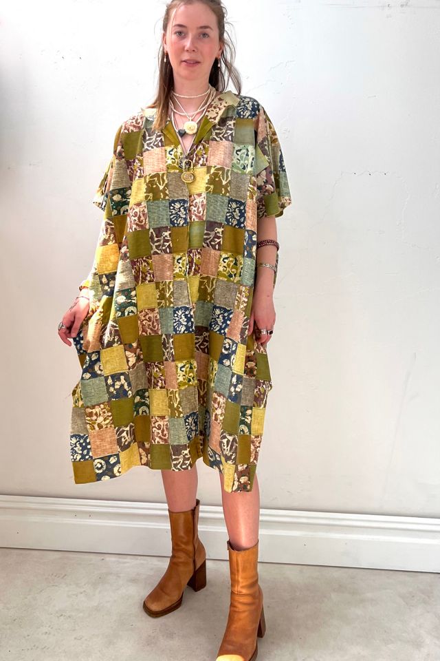Anna Corinna Batik Patchwork Printed Smock Dress #1