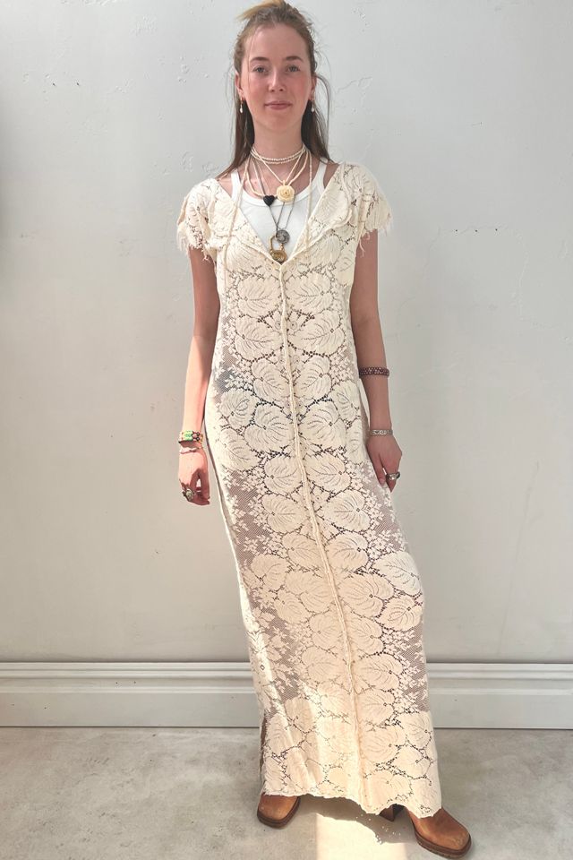 anna lace maxi dress Anna Strapless Sheer Lace Maxi Dress