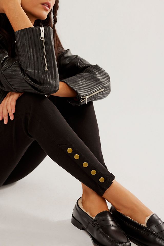 FRAME The Snapped Denim Leggings #3