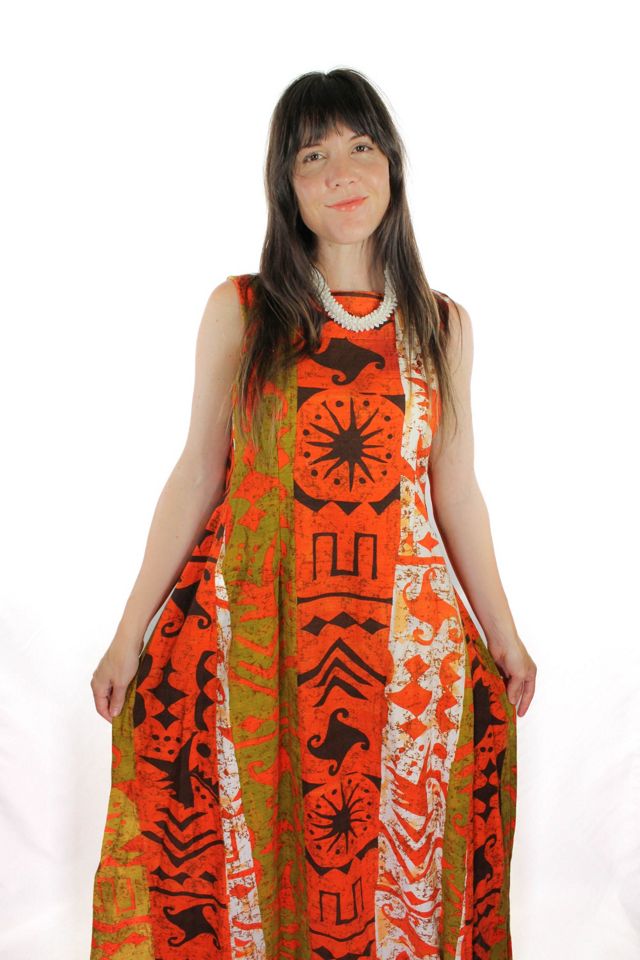 1970s Handmade Hawaiian Maxi Dress Selected By Moons + Junes Vintage #3