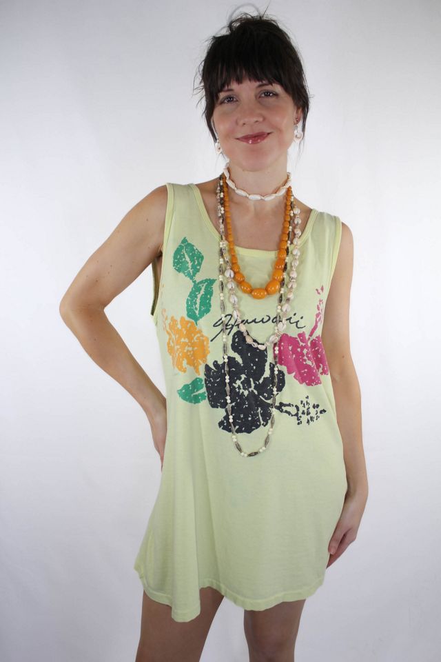 Vintage Hawaii Hibiscus Beach Tank Dress Selected By Moons + Junes Vintage #3