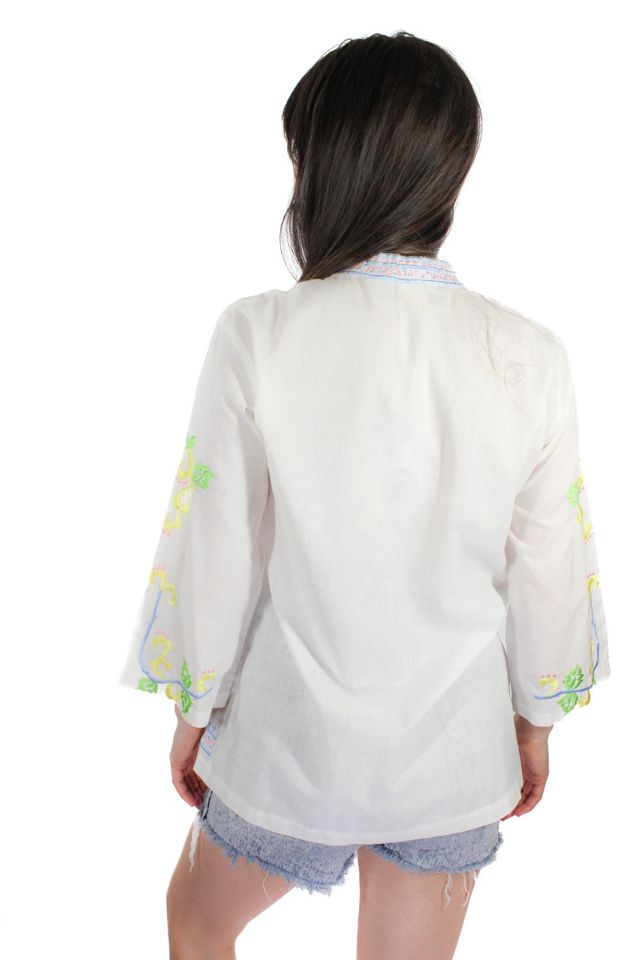1970s Island Retreat Tunic Top Selected By Moons + Junes Vintage #3
