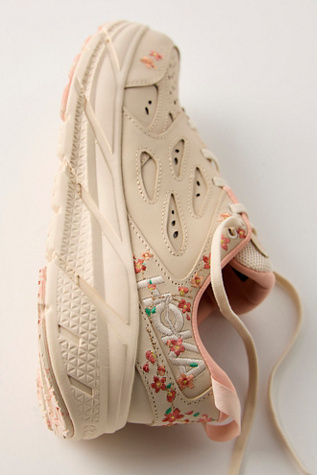 HOKA Clifton L Athletics Embroidered Sneakers at FP Movement, Vanilla/Dry Clay, US 6 M