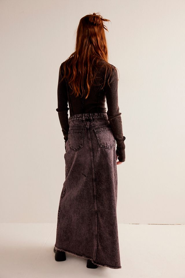 Tricia Fix Come As You Are Reworked Denim Maxi Skirt #1