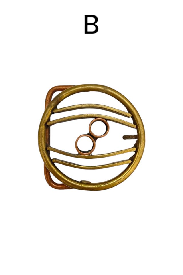 1970s Geometrical Brass Belt Buckles Selected by BusyLady Baca & The Goods #1