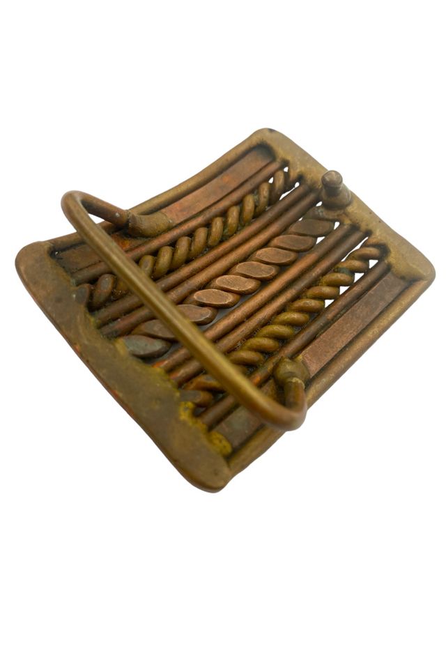 1970s Vintage Triple Braid Brass Belt Buckle Selected by BusyLady Baca & The Goods #2