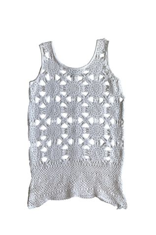 Vintage 1980s Long Crochet Tank Selected by SharpLilTeeth