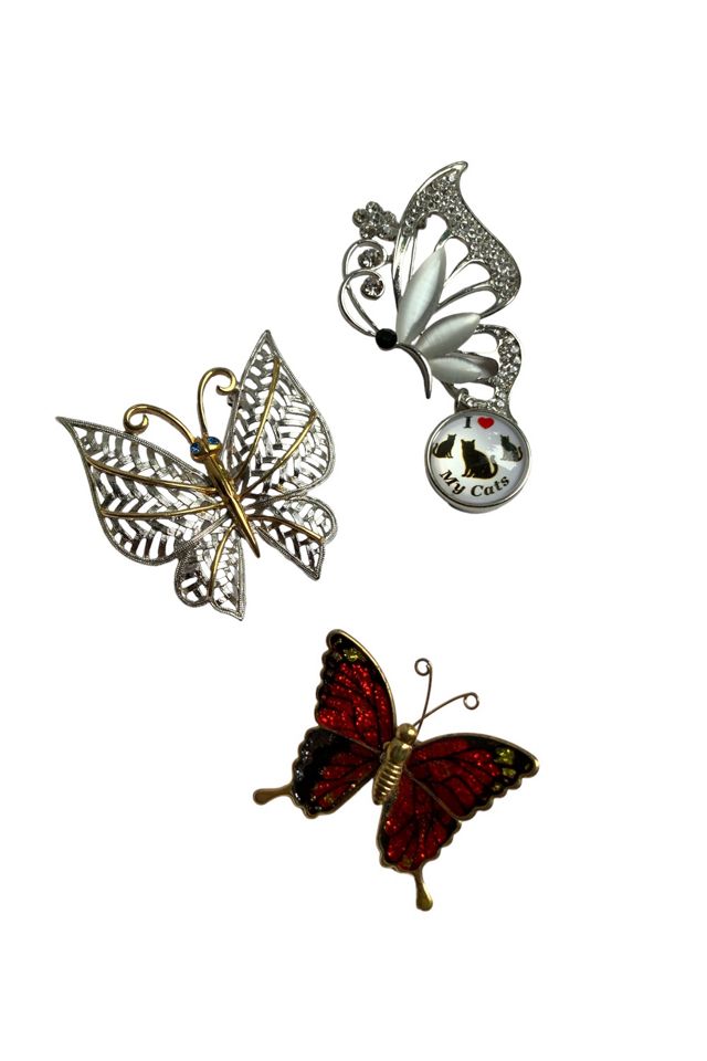 Vintage on sale butterfly pin