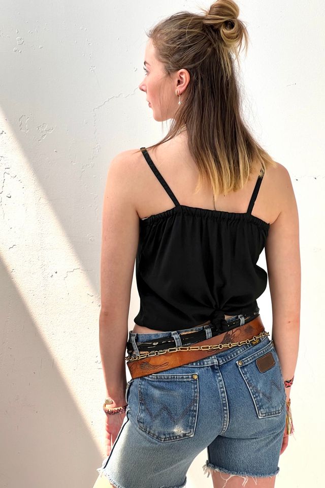 Vintage Black Bali Mesh Tank Selected by Anna Corinna #1