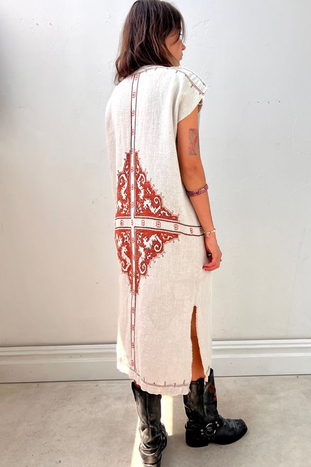 Anna Corinna Seahorse Hand Embroidered Smock Dress | Free People