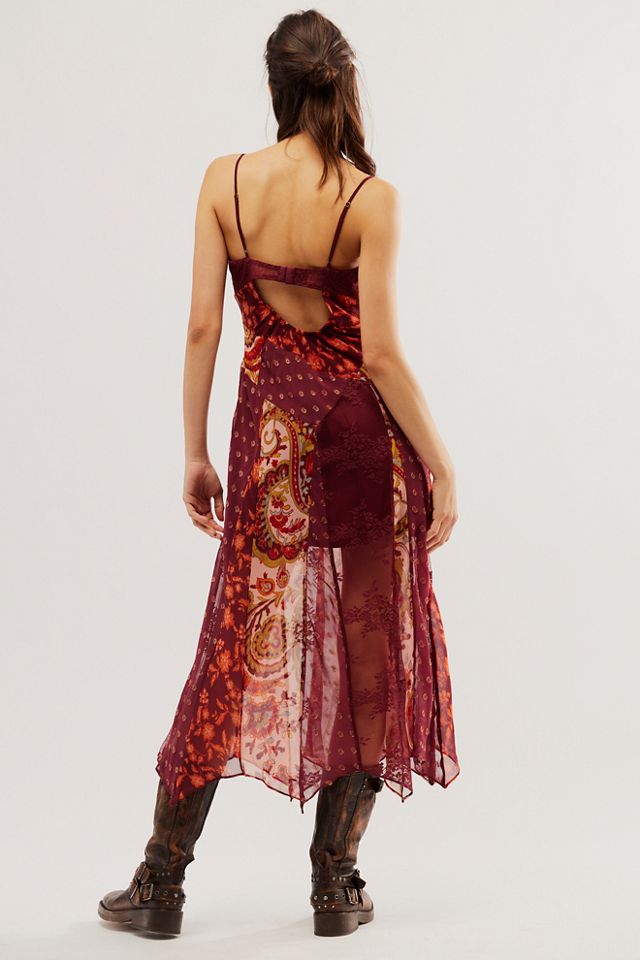 Free people red midi dress best sale