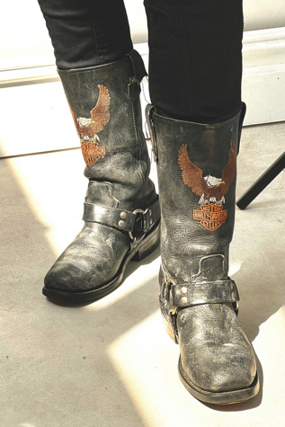 Vintage Harley Davidson Boots Selected by Anna Corinna Free People