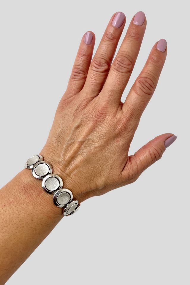 Vintage Trifari Silver Circles Bracelet Selected By Ankh By Racquel Vintage #3