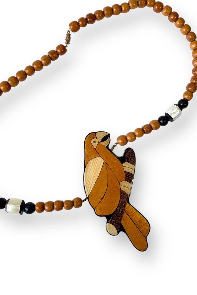 Vintage Inlay Parrot Necklace Selected by MARMALADE #2
