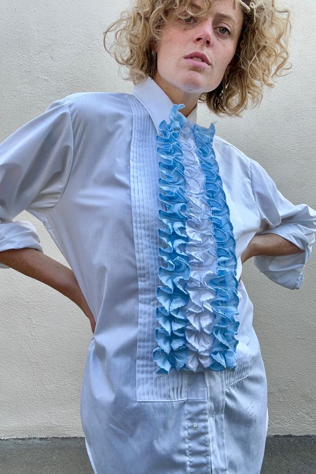 Vintage Lion of Troy Ruffled Tuxedo Shirt Selected by The