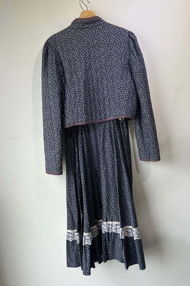Vintage Gunne Sax Floral Dress and Jacket Set Selected by The Curatorial Dept. #1