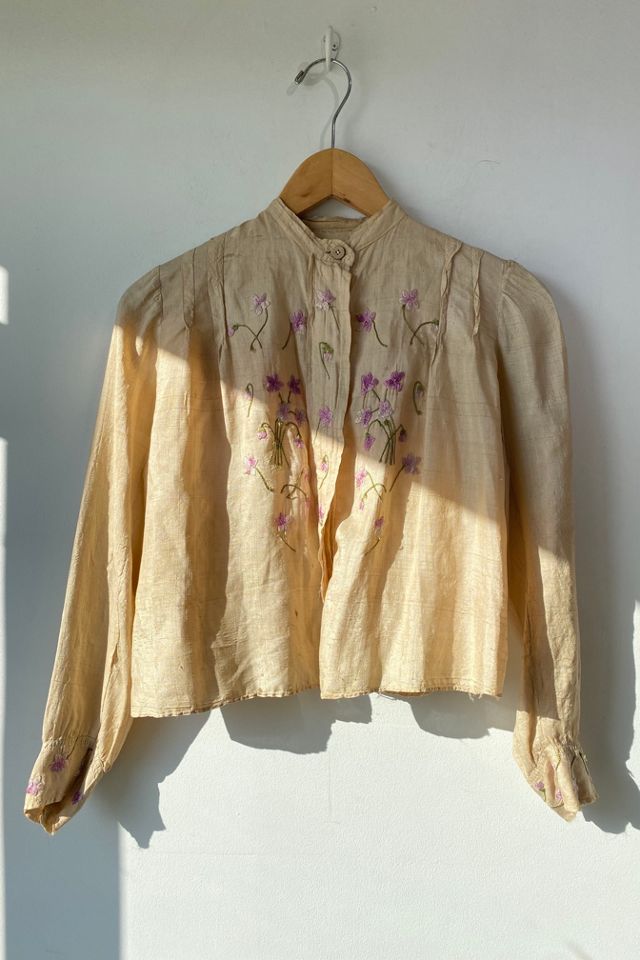 Vintage 1940s Cream Blouse Selected by The Curatorial Dept. | Free People