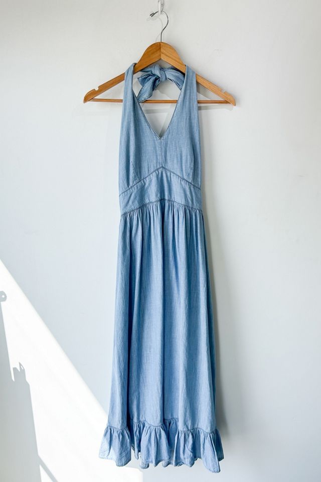 Chambray 2024 halter dress